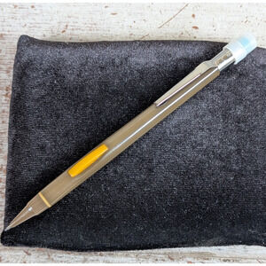 Vtg Pentel PD349 Quicker Quicker Brown Orange 0.9mm Mechanical Pencil 1980s JPN